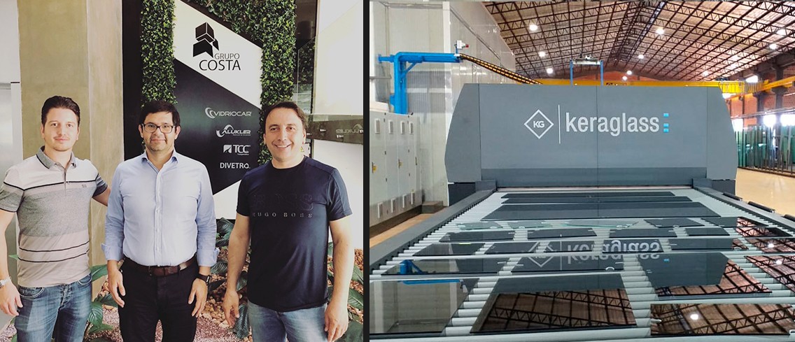 Keraglass installa con grande successo il quarto forno di tempra a Vidriocar (Paraguay) Keraglass